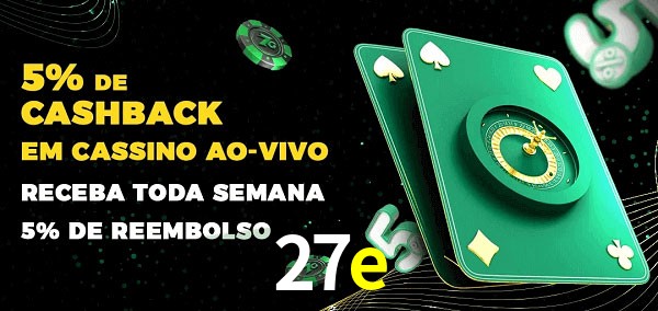 Promoções do cassino ao Vivo 27e